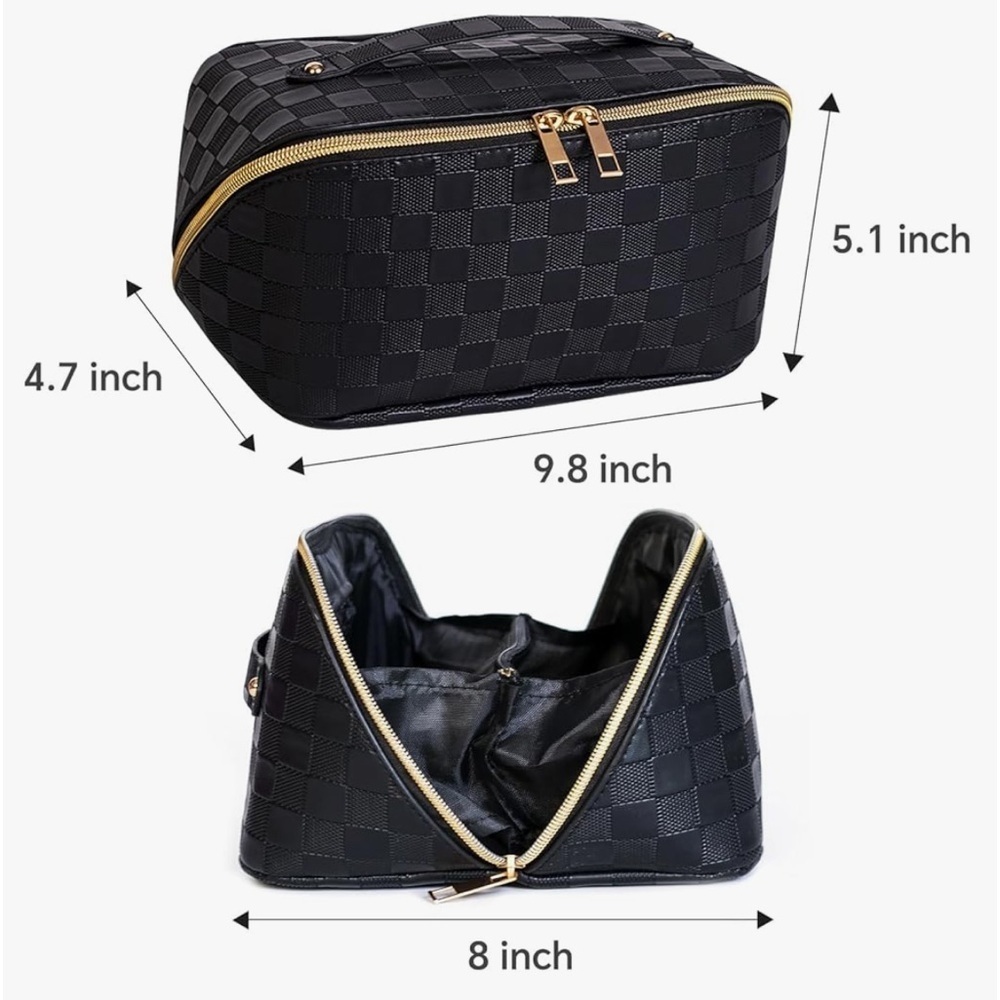 Waterproof Big Cosmetics bag for Women Portable Handle Makeup - Picture 3 of 3